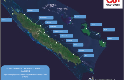 The first tsunami siren alert on the New Caledonian island of LIFOU after essential maintenance in 2015