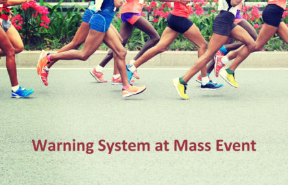 Warning system in the biggest sports open air event in Slovakia