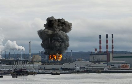 Blast at the Irving Oil Refinery in Canada
