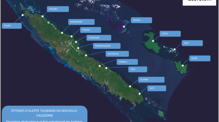 Первое срабатывание сирен системы оповещения о цунами на острове Лифу в Новой Каледонии после проведения работ техобслуживания в 2015 году