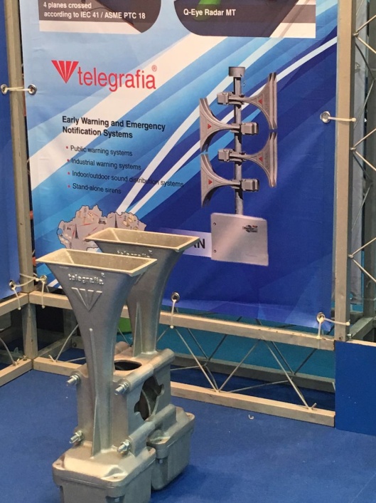 Electronic siren manufacturer Telegrafia at ASIAWATER 2016 fairs in Kuala Lumpur