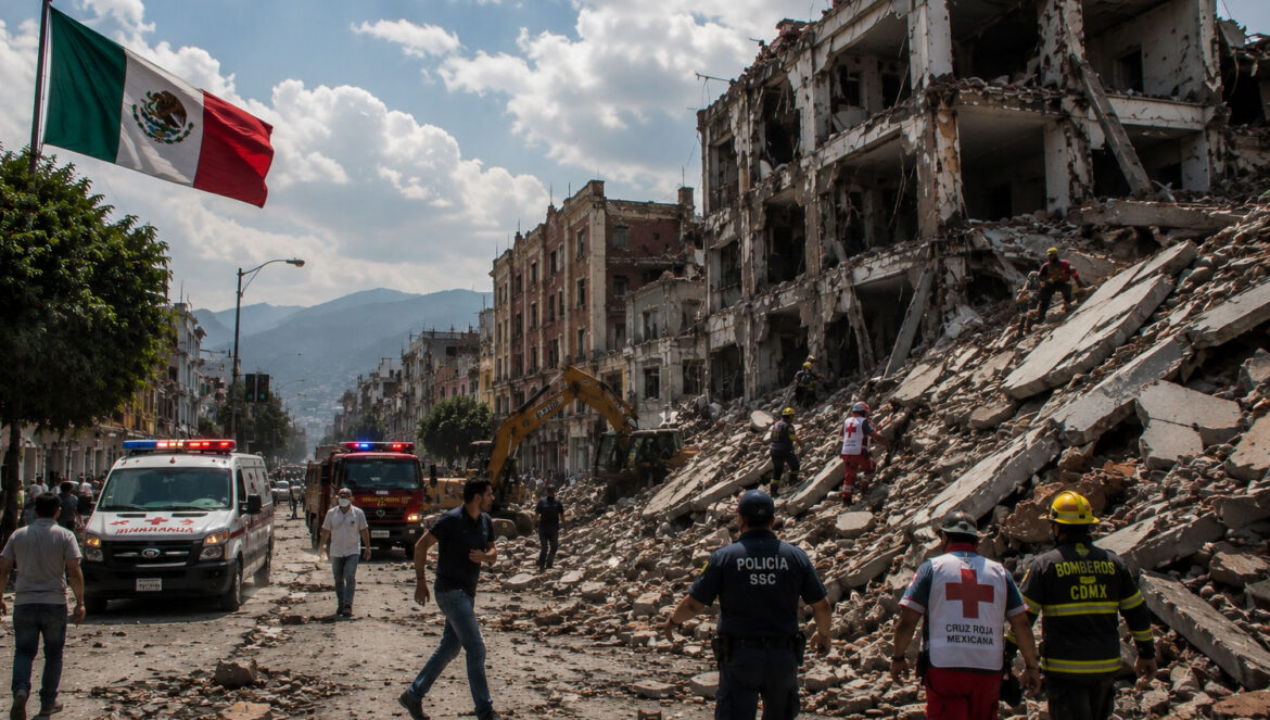 Earthquake damage in Mexico and earthquake early warning system with sirens