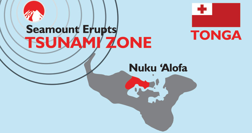 Tonga tsunami early warnings