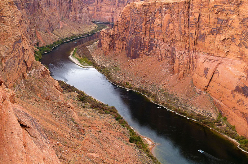 colorado river under dam