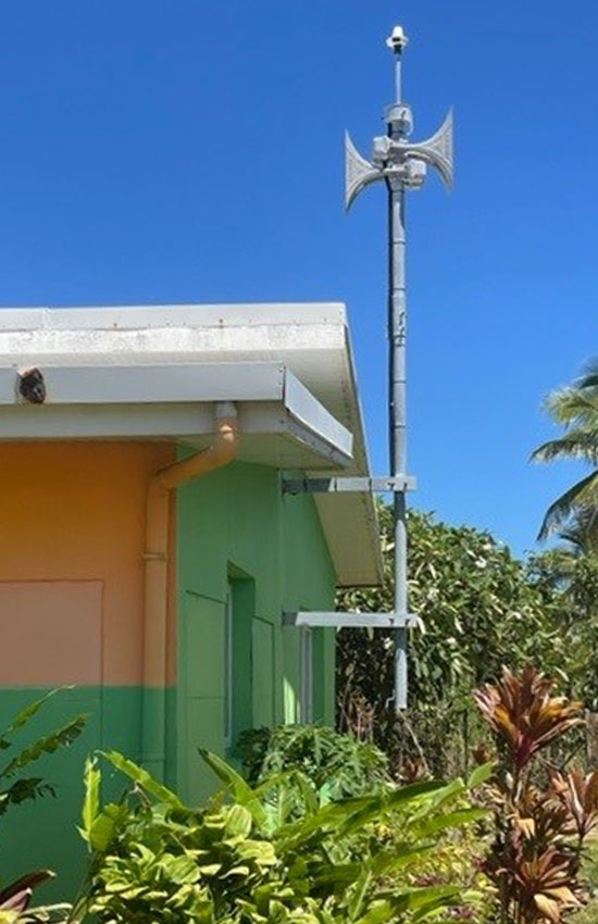 Pavian Electronic Siren – Tsunami Warning System Pavian electronic siren for a tsunami warning system in New Caledonia