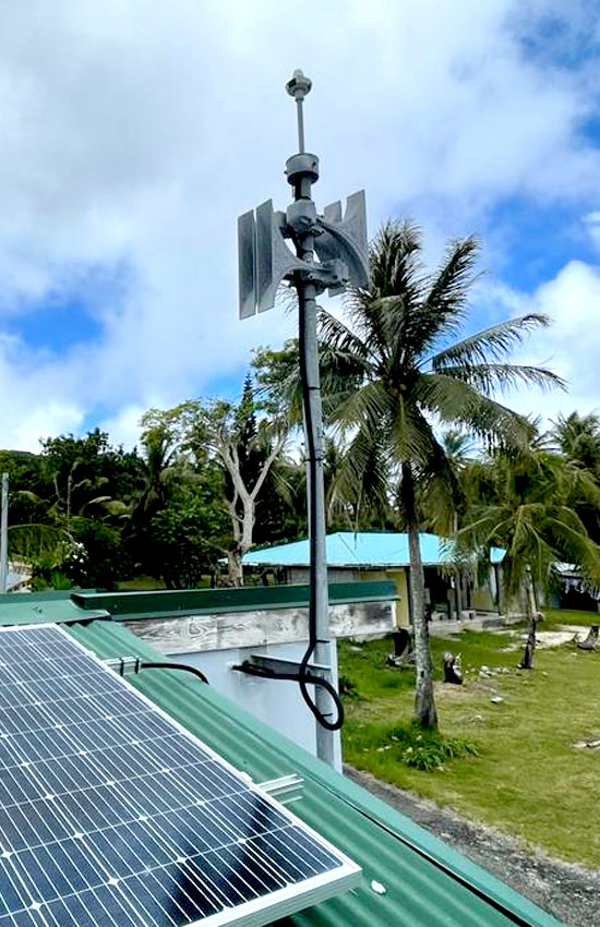 Pavian Siren for Tsunami Warning System in New Caledonia Pavian siren installed for a tsunami warning system in New Caledonia