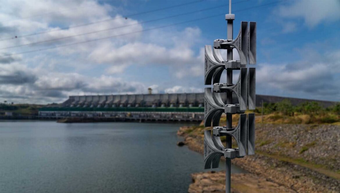 Dam warning system at the Belo Monte Hydroelectric Plant in Brazil