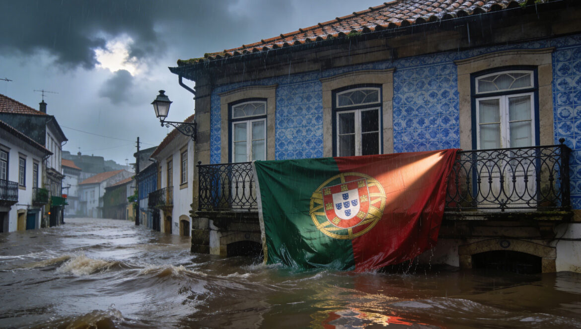 Severe flooding in Portugal highlighting the need for flood warning systems in Portugal