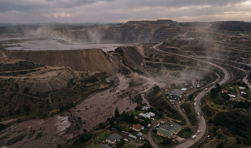 tailings dam collapse showing importance of early warning systems in mining