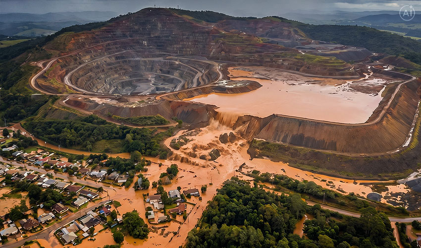 Tailings Dam Early Warning System and Dam Failure Tailings dam failure highlighting the importance of a tailings dam early warning system